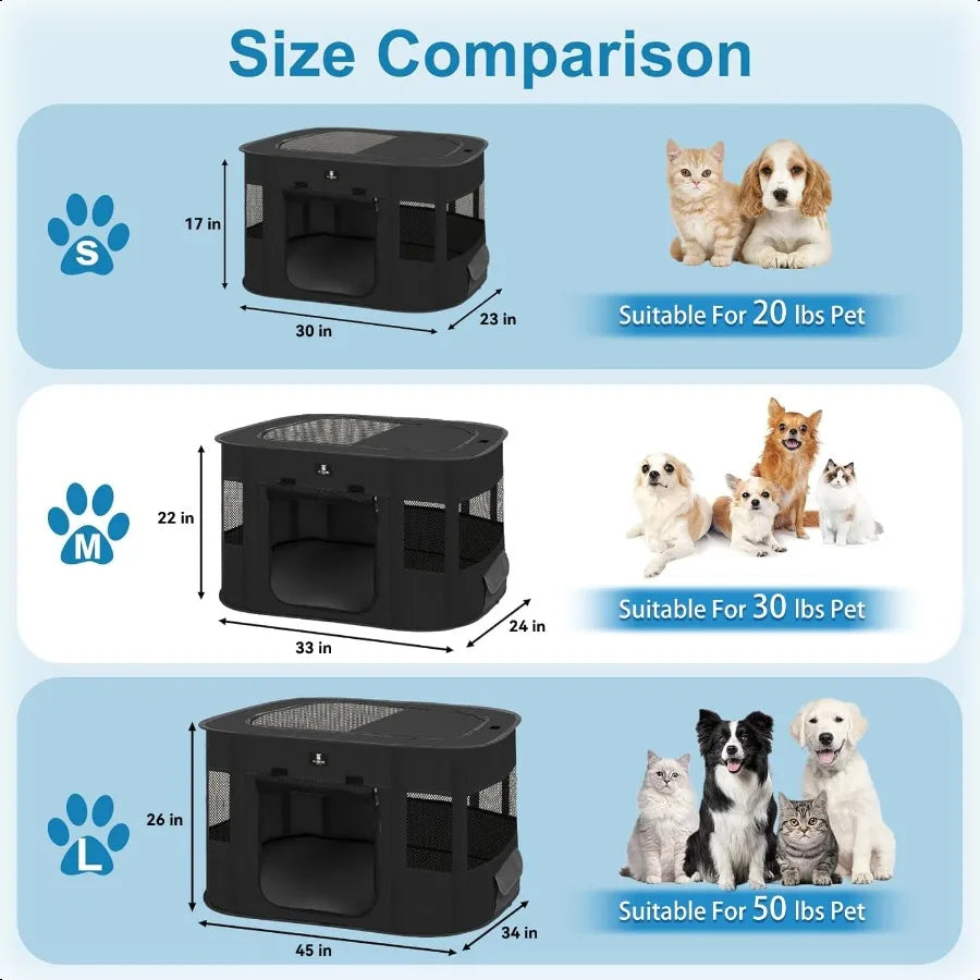 Portable Foldable Pet Playpen for Dogs and Cats