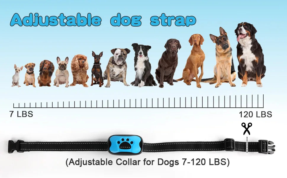 USB Rechargeable Ultrasonic Anti-Bark Dog Training Collar