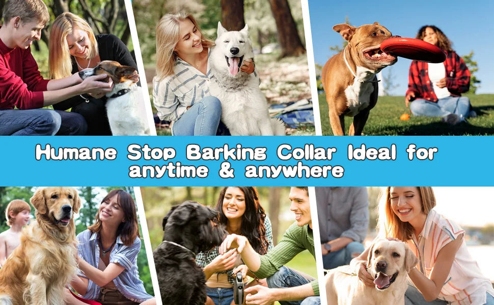 USB Rechargeable Ultrasonic Anti-Bark Dog Training Collar