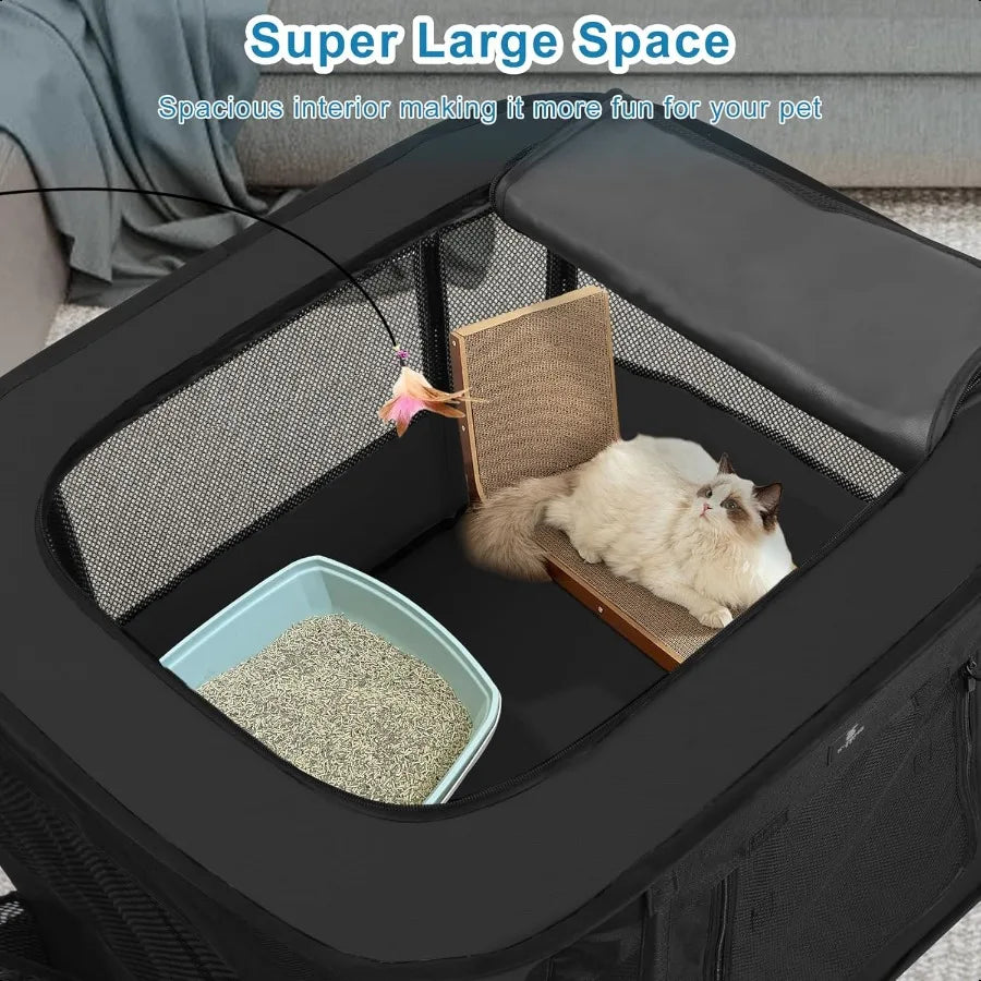 Portable Foldable Pet Playpen for Dogs and Cats