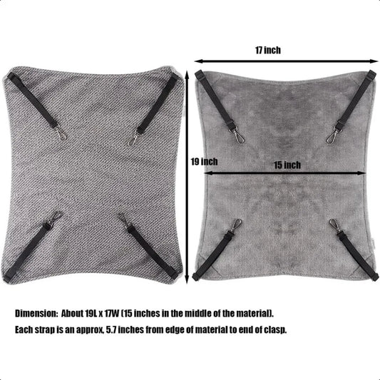 Cat Cage Hammock Soft Pet Bed for Small Pets 30lb Capacity