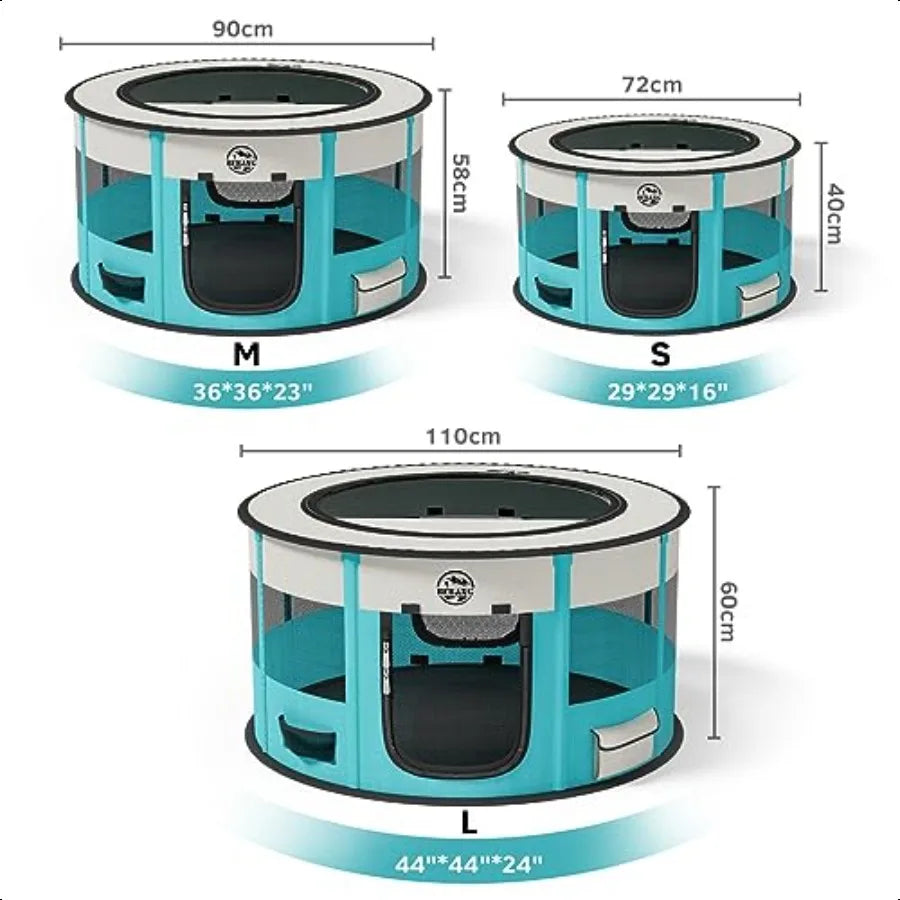 Portable Foldable Pet Playpen for Small Dogs and Cats