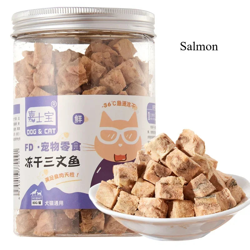 Dried Chicken, Salmon, Beef & Duck Pet Snacks