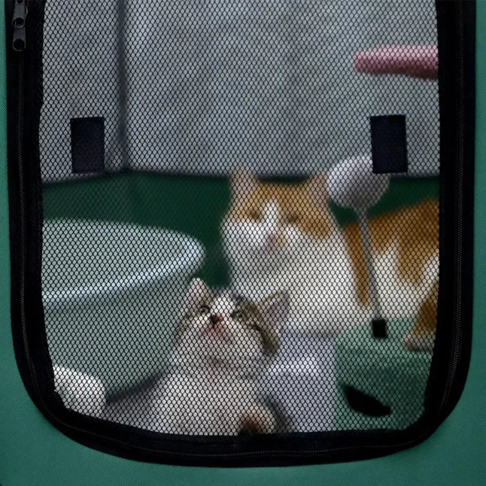 Foldable Octagonal Pet Tent – Cat and Small Dog Cage, Four-Season Use
