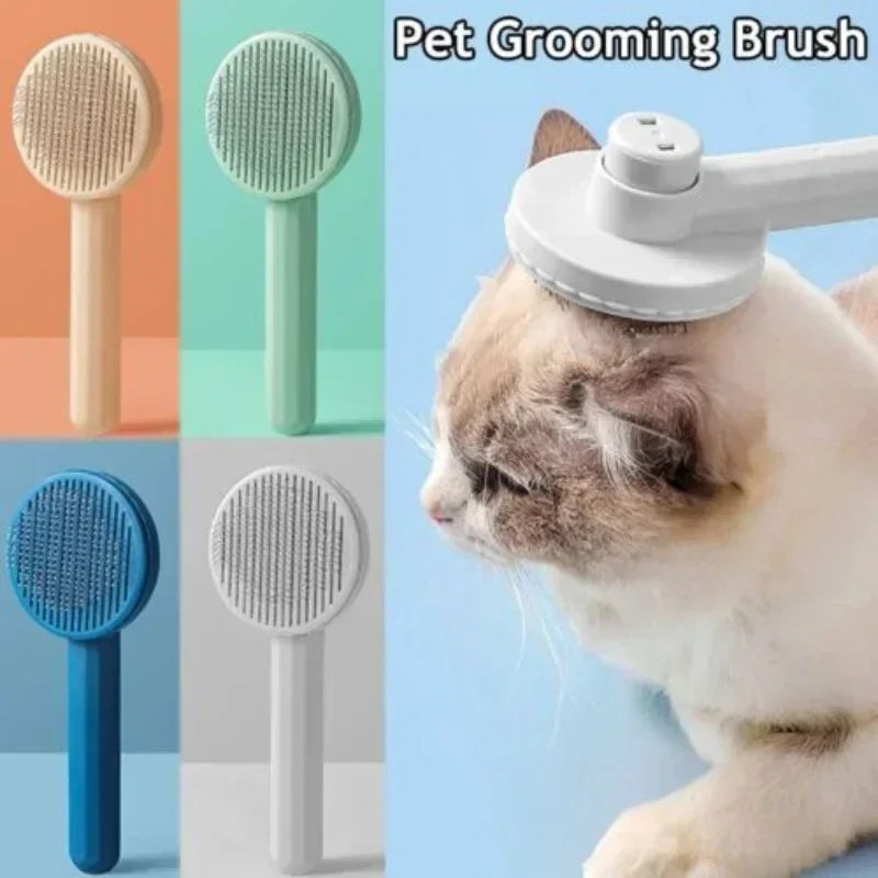 Cat Grooming Brush and Hair Remover Comb