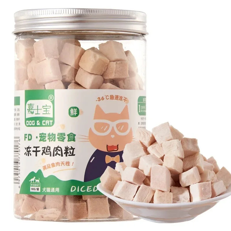Dried Chicken, Salmon, Beef & Duck Pet Snacks