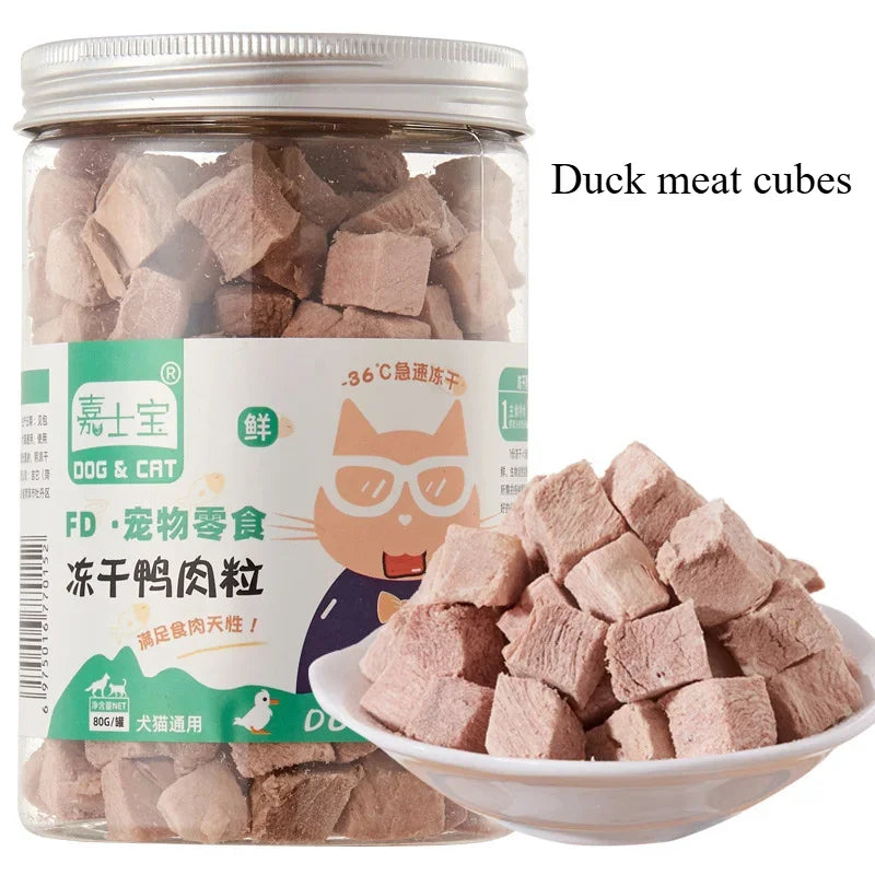 Dried Chicken, Salmon, Beef & Duck Pet Snacks