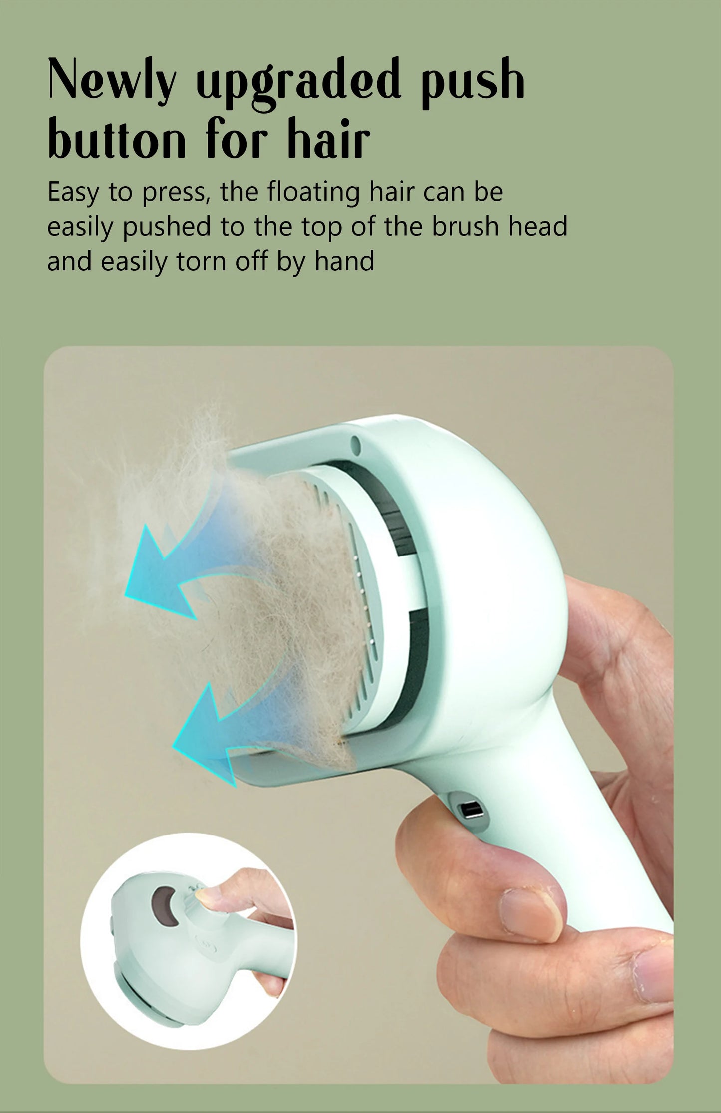 Dog Comb Pet Steam Massage Brush – Soft Teeth Hair Removal for Cats & Dogs
