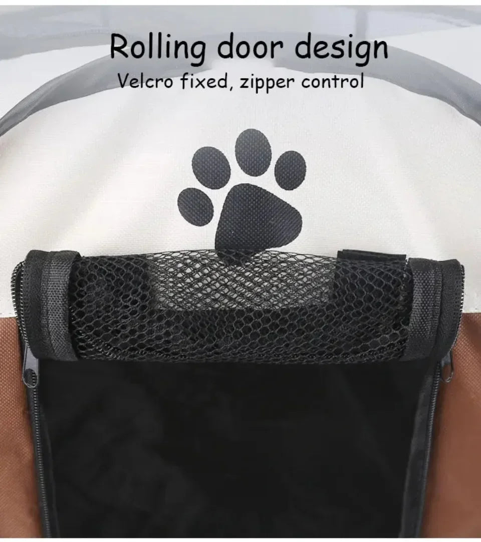 Foldable Octagonal Pet Tent – Cat and Small Dog Cage, Four-Season Use