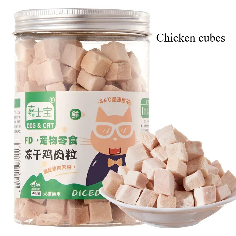 Dried Chicken, Salmon, Beef & Duck Pet Snacks