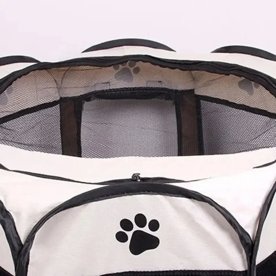 Foldable Octagonal Pet Tent – Cat and Small Dog Cage, Four-Season Use