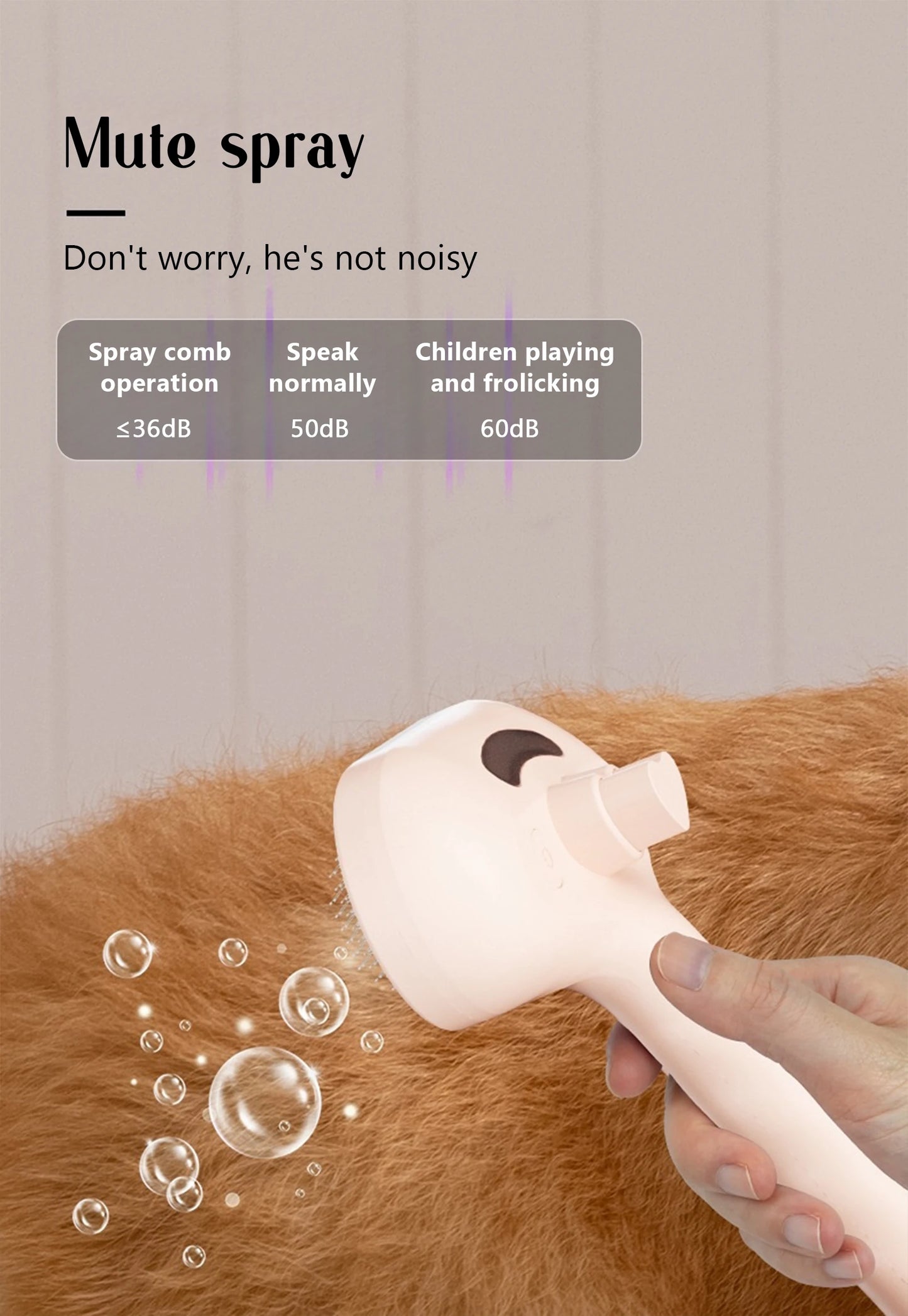 Dog Comb Pet Steam Massage Brush – Soft Teeth Hair Removal for Cats & Dogs