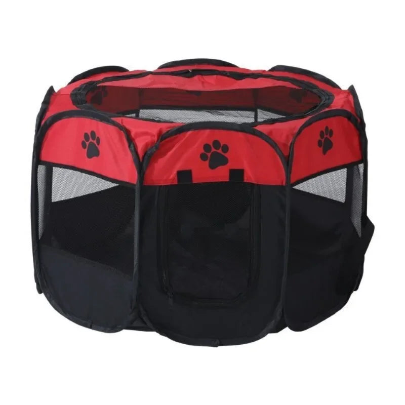 Foldable Octagonal Pet Tent – Cat and Small Dog Cage, Four-Season Use