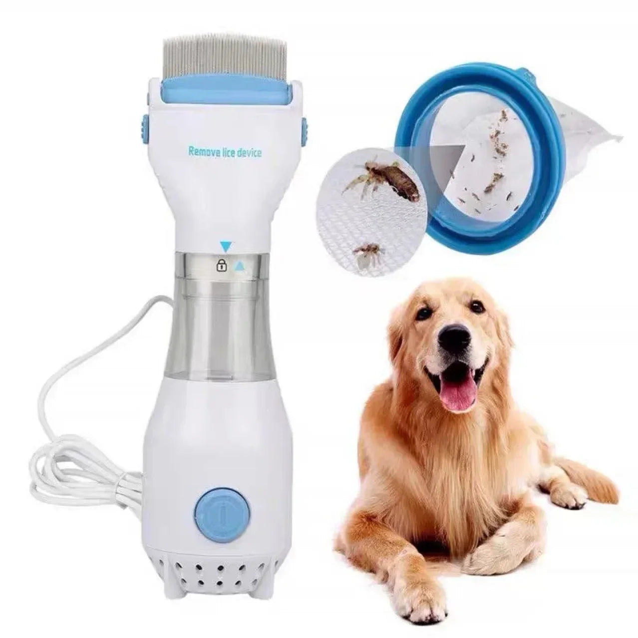 Electric Lice and Flea Removal Comb for Cats and Dogs